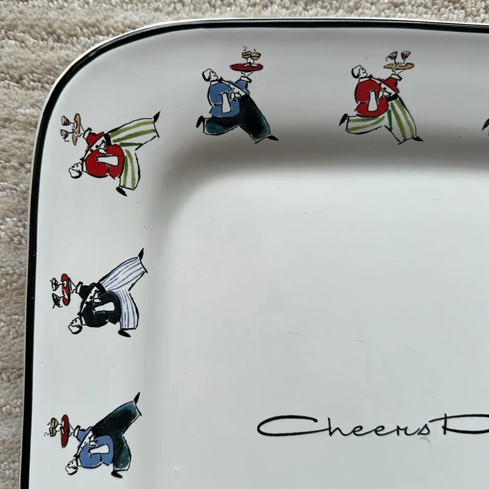 Rosanna Inc. Ceramic Square Serving Platter 